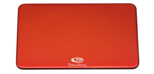 Teslaplatte Energieplatte Farbe rot